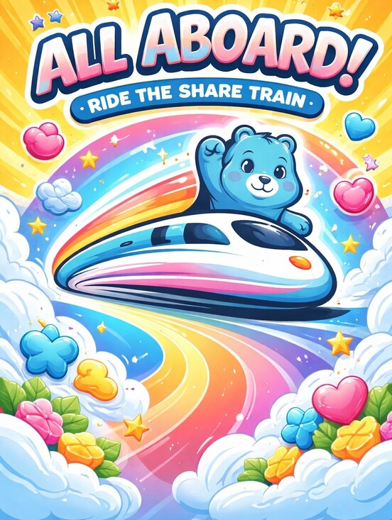 Care Bears Other - 𝟔/𝟐𝟎 𝐀𝐋𝐋 𝐀𝐁𝐎𝐀𝐑𝐃 𝐓𝐇𝐄 𝐂𝐀𝐑𝐄 𝐁𝐄𝐀𝐑𝐒 𝐒𝐇𝐀𝐑𝐄 𝐓𝐑𝐀𝐈𝐍